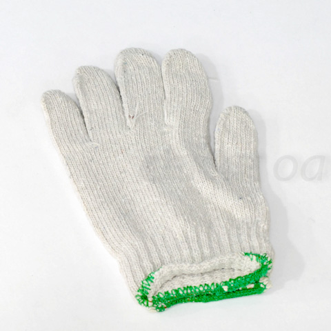 綠邊手套